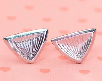 Vintage Geometric Abstract Triangle Unique Cuff Links - X9