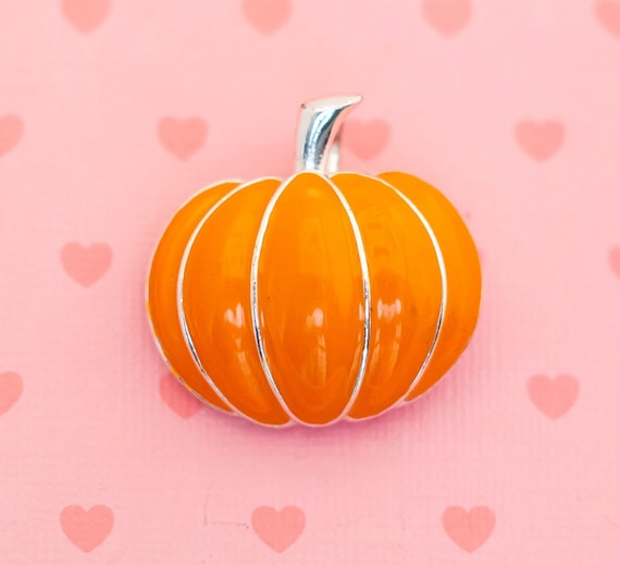 Vintage Halloween Pumpkin Brooch - X5 - image 1