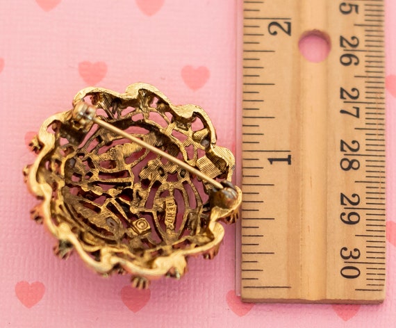 Vintage Dainty Bushy Ixora Mini Flowers Brooch - … - image 2