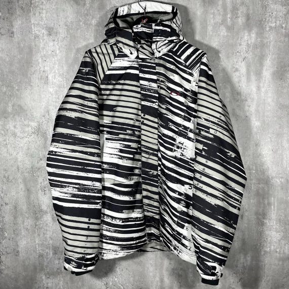 Y2K Oakley Anorak Striped Gorpcore Jacket - Etsy