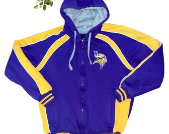 Veste violette moyenne douce des Vikings du Minnesota Nfl des années 2000