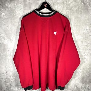 Vintage 1990’s Apple Macintosh Red Crewneck Sweatshirt
