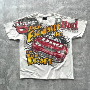 Vintage 2000 Dale Earnhardt Jr. Budweiser AOP Racing 2XL NASCAR T Shirt