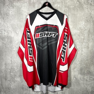 Y2K Shift AOP Fox Racing Style Motocross Jersey Red White