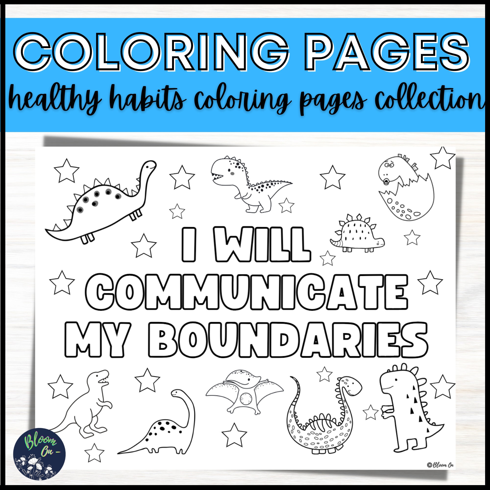 Healthy Habits, Coloring Pages, PRINTABLE Coloring for Kids, Health and
