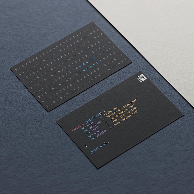 Programmer Developer Professional Business Card - Etsy