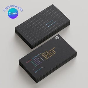 Carte de visite professionnelle de programmeur/développeur