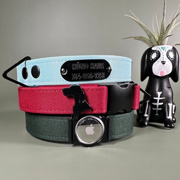 Custom engraving, Waterproof Dog Collar, solid metal buckle, Airtag dog collar , Custom Dog Collar, Girl boy Dog Collar,Cute Dog Collar