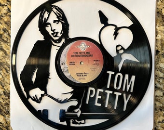 Tom Petty and the Heartbreakers laser cut vinyl record   custom - gift - birthday - Christmas - Art