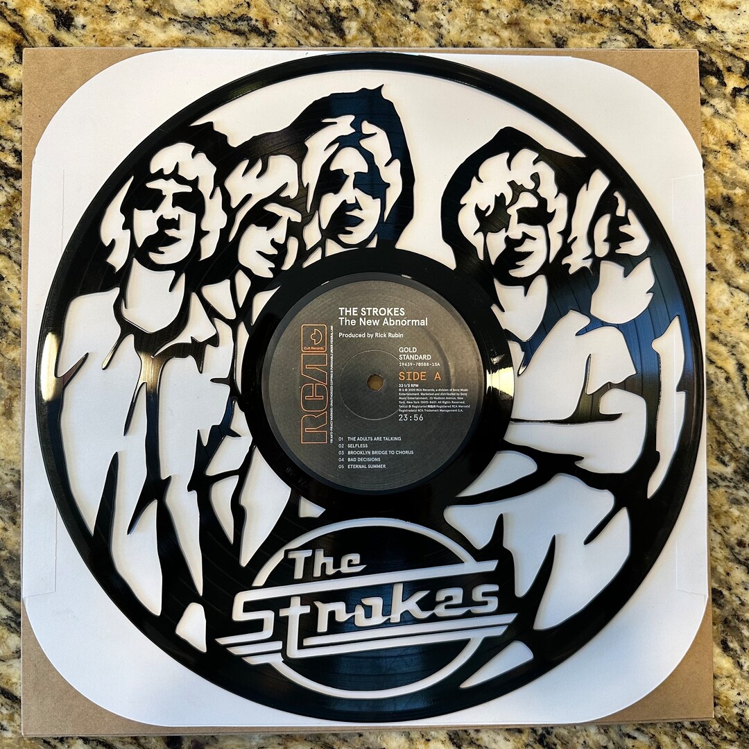 The Strokes Laser Cut Vinyl Record Custom Gift Birthday Etsy