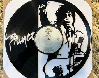 Prince laser cut vinyl record    birthday custom - gift - birthday - Christmas - Art