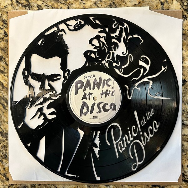 Panic At The Disco laser cut vinyl record Punk custom - gift - birthday - Christmas - Art