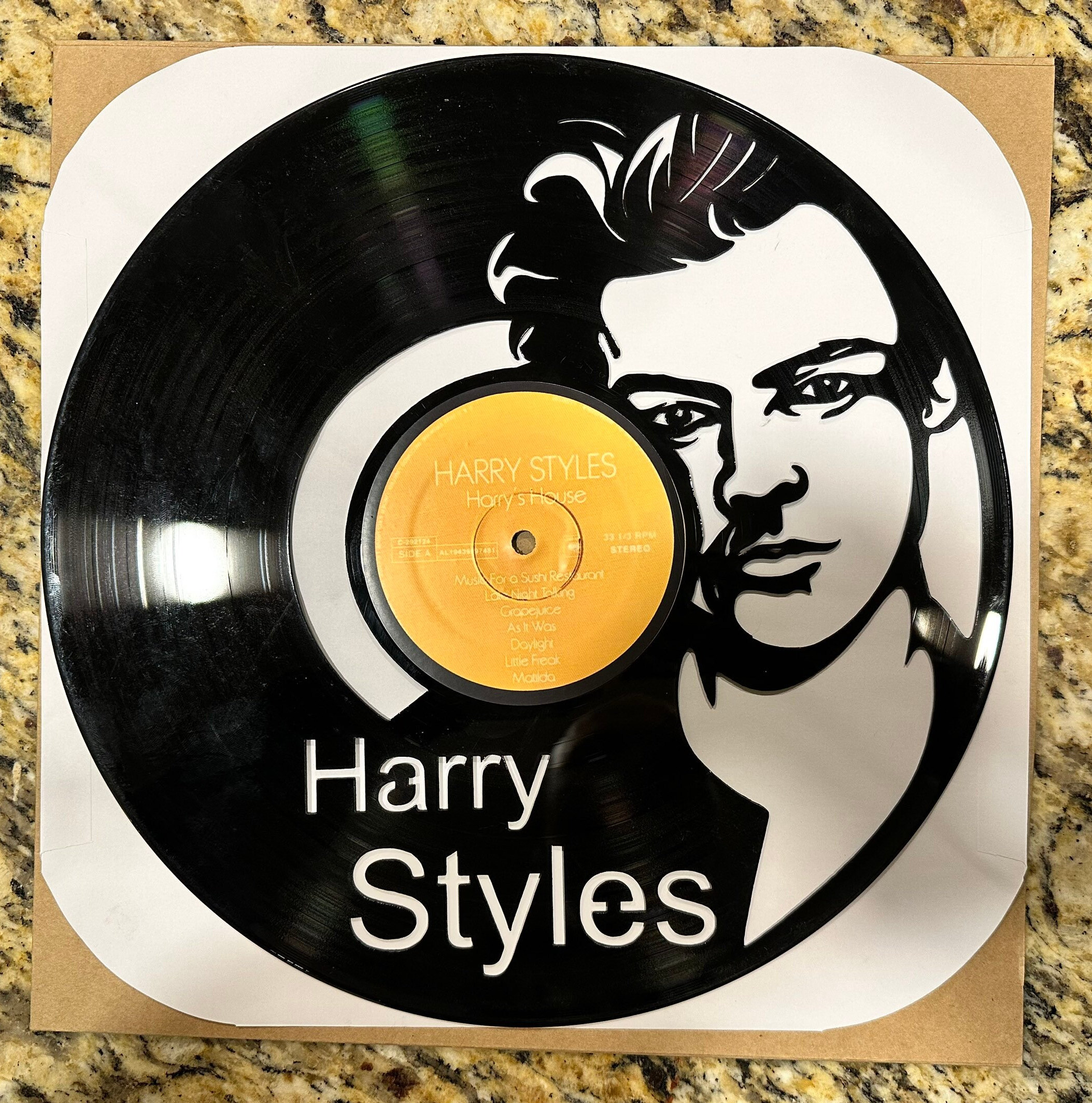 Harry Styles Vinyl Wall Clock Gift Birthday Holiday Art Home Room Decor  Design