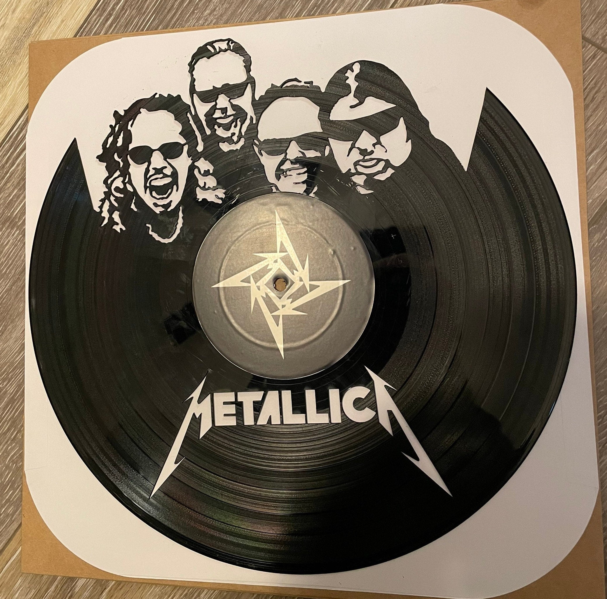 Metallica Laser Cut Vinyl Record Custom Gift Birthday Christmas