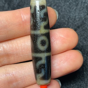 Tibetisches Dzi 3 Augen – Schutzamulett-Perlenschmuck purer alter Anhänger