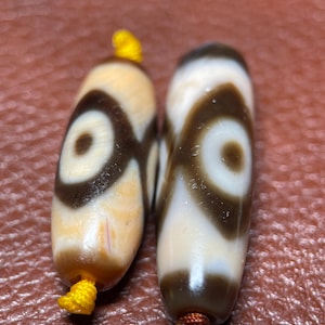 Tibetan Dzi 3 Eyes – Protection Amulet Bead Jewelry