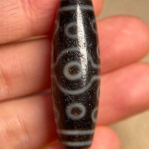 Tibetan 15-Eye Dzi Bead – Powerful Feng Shui Amulet for Success, Wealth & Wisdom | Authentic Spiritual Jewelry