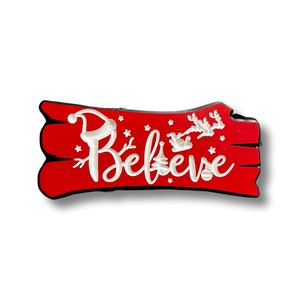 Believe Christmas Log