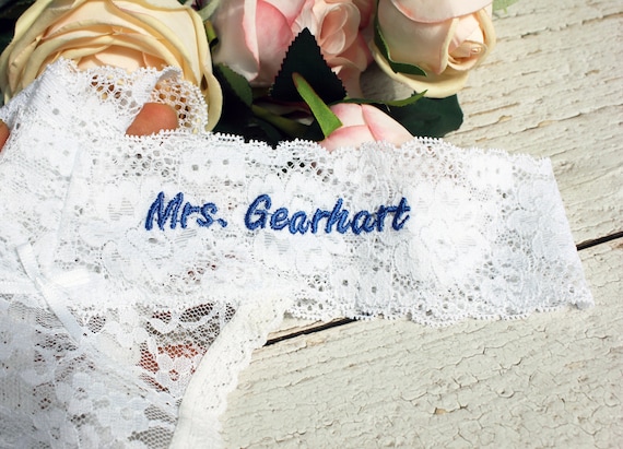 Custom Gifts for her Bride Panties – Lace Wedding Underwear Bridal