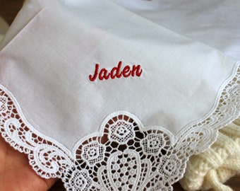 Mother of the Bride Gift,Gift from the Bride,Mother of Bride Gift,wedding handkerchief from daughter,Handkerchiefs for Mother,Wedding Gifts
