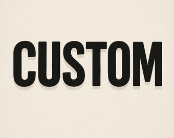 Custom 100% Cotton