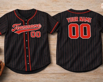 Custom Adult Baseball Jersey – Personalized Name & Number – Men Women Baseball Shirt – Team Uniform – Sports Gift