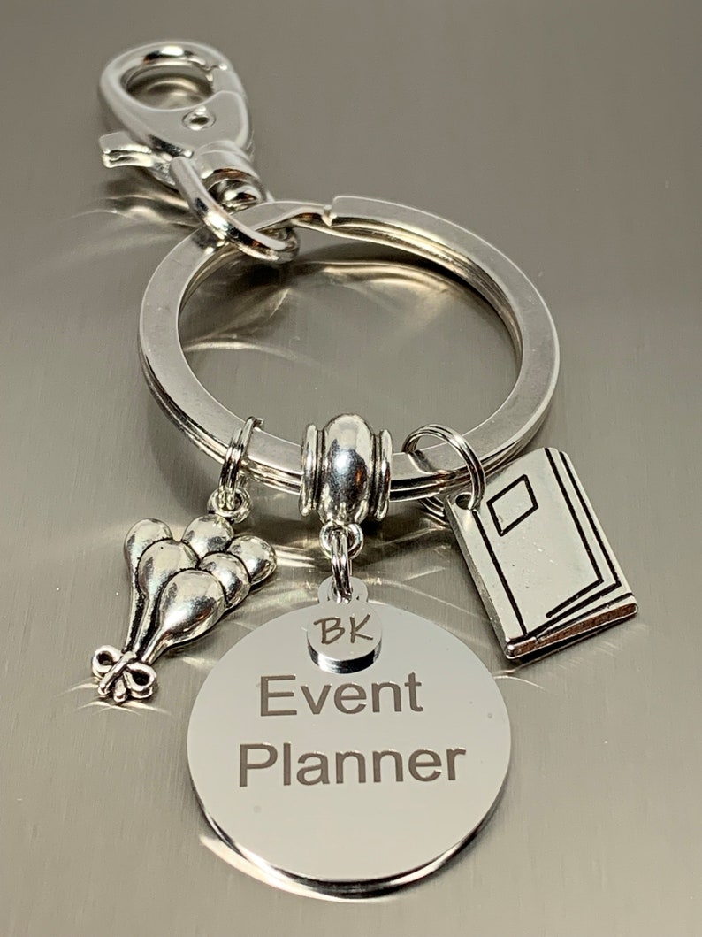 Event Planner Personalized Keychain Event Planner Gift Wedding Party Work Gift Business Keychain