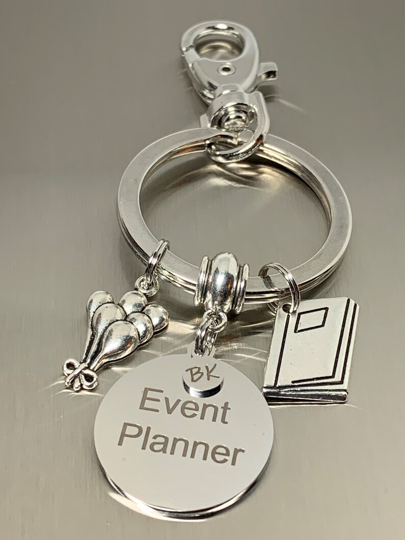 Event Planner Personalized Keychain Event Planner Gift Wedding Party Work Gift Business Keychain