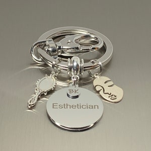 Esthetician Keychain | Business Keychain | Esthetician Gift | Entrepreneur Gift | Employee Gift | Car Keychain | Auto Accessory