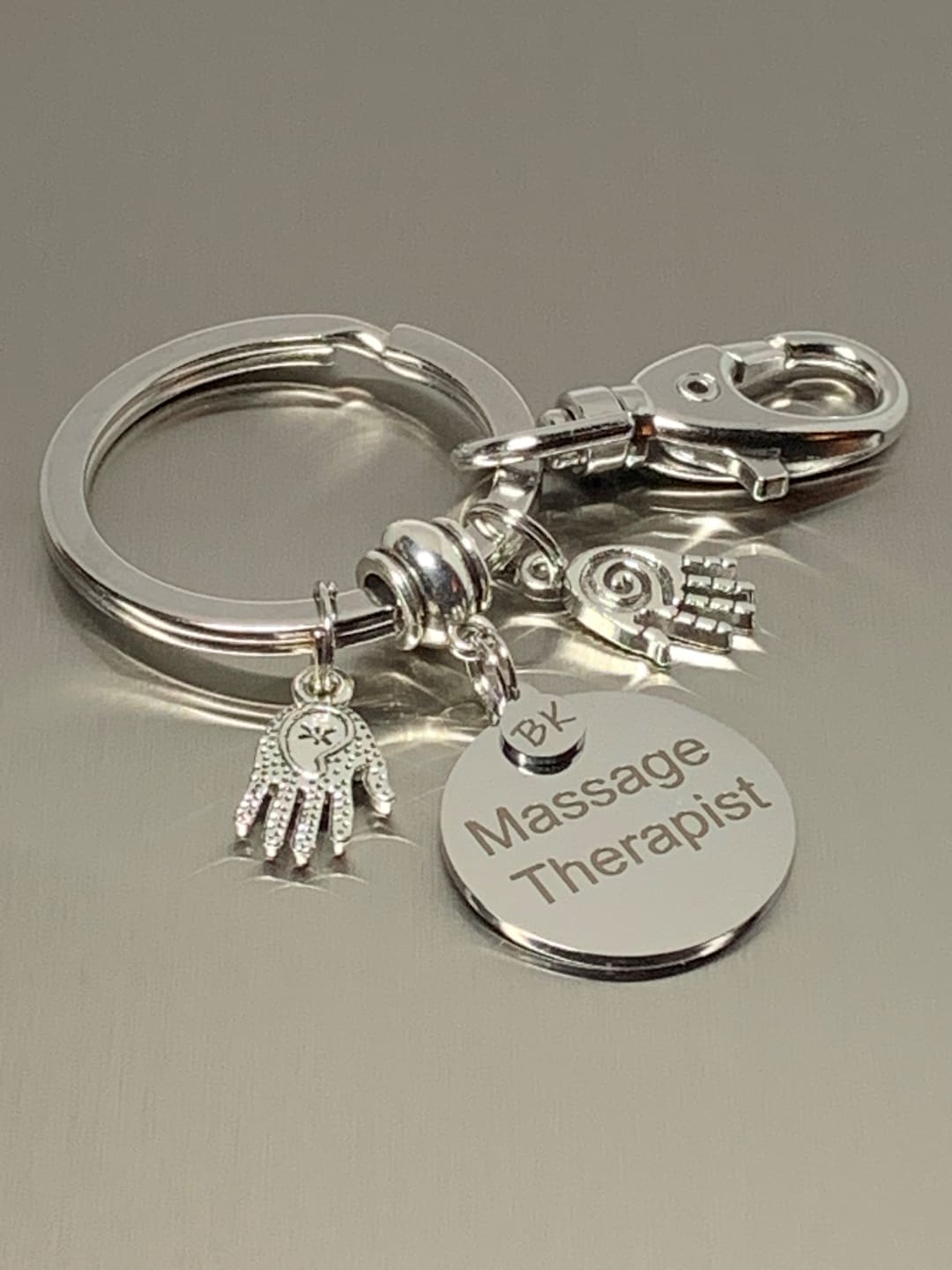 Massage Therapist Keychain Business Keychain Massage Therapist Gift