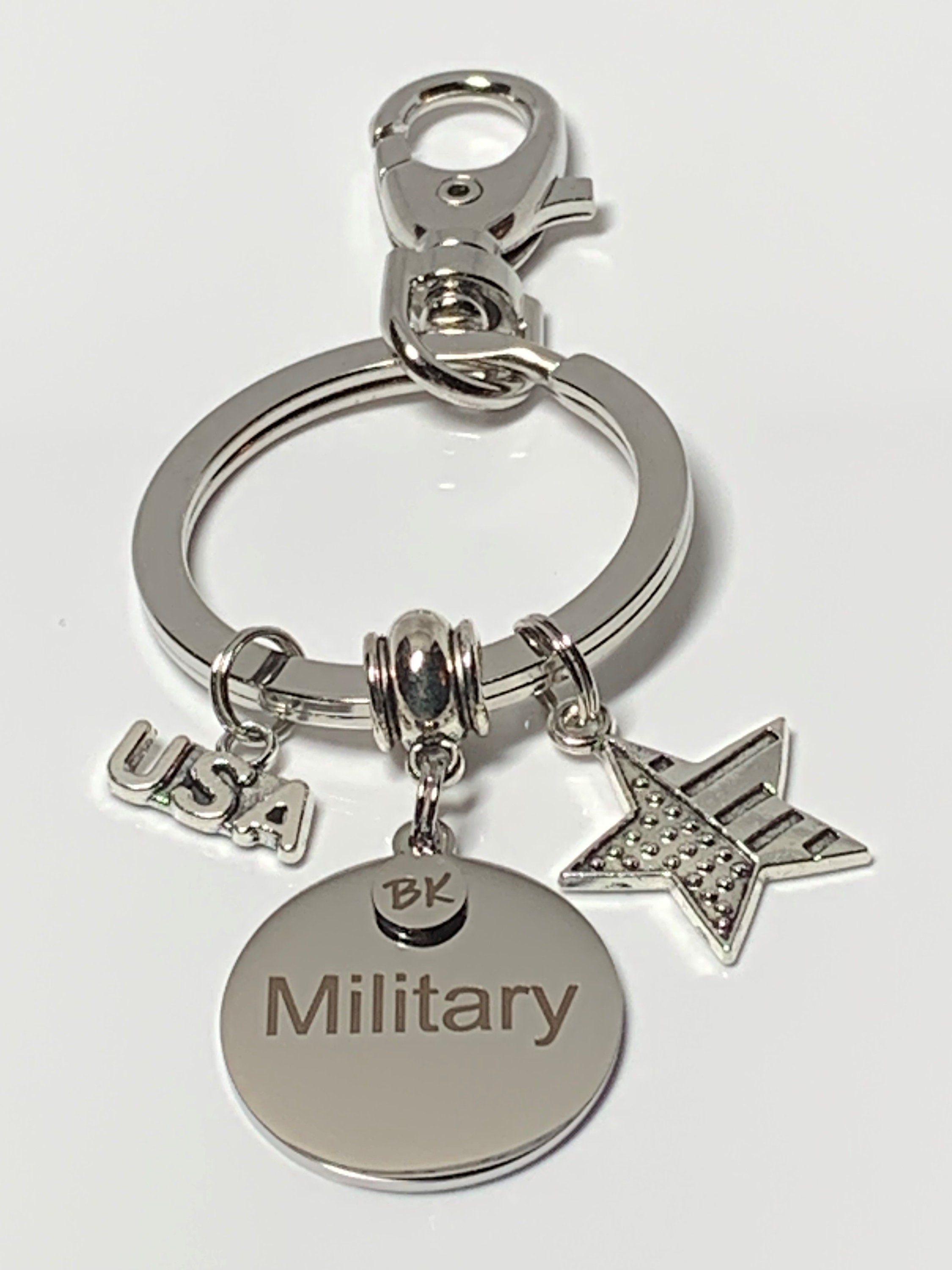 Military Keychain | Personalized Gift | Custom Gift | Military Gift ...