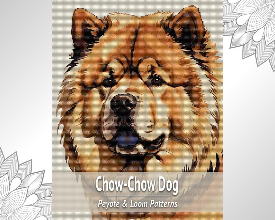 Chowder Chowder Pattern Chow Chow Dog Beaded Tapestry Pattern, Loom and Peyote PDF Chart - Etsy