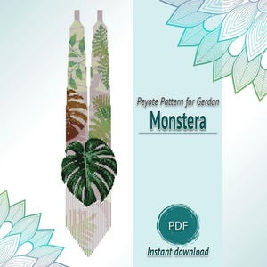 Patroon ketting met monsterabladkralen, peyote-kralentabel pdf