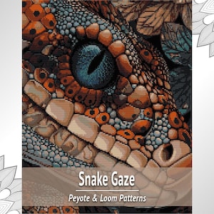 Snake Beading Tapestry Pattern PDF, Loom & Peyote Chart
