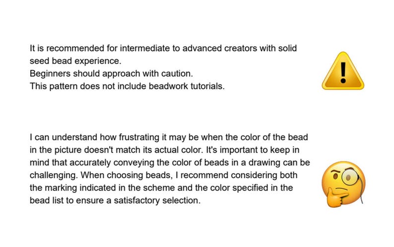 Strawberry Earrings Beading Pattern PDF, Brick Stitch Seed Bead Chart image 5