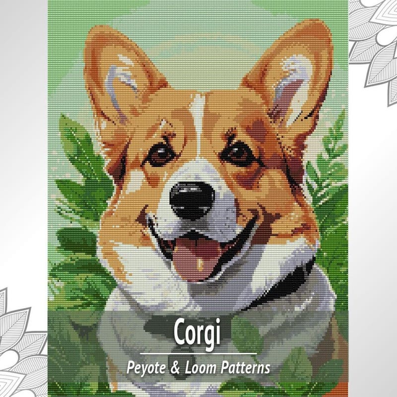 Corgi Beaded Pattern - Etsy