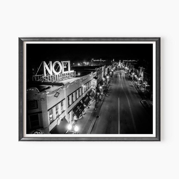 Franklin Tennessee Christmas  , Town Square Noel Sign, Winter Night Photography