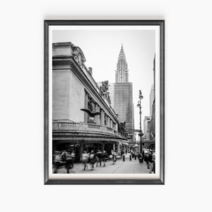 Chrysler Building, New York City Skyline, New York City print, New York City art, New York art, wall art, black and white