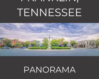 Centrum Franklin, Tennessee, Panorama, Główna ulica, Pejzaż miejski, Fotografia centrum miasta