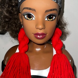 Red Twisted Knot Yarn Tassel Earrings(Multiple Colors Avail)