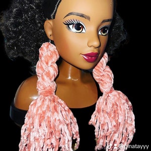Velvet Jumbo Twisted Knot Yarn Tassel Earrings
