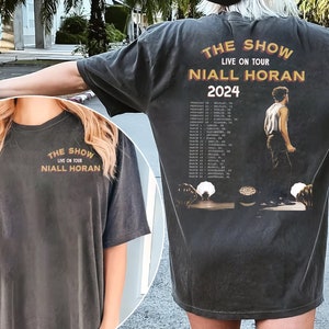 Funny  Niall Horan 2024,Niall Horan tshirt, 93 The show tour 2 side, Live on tour 2024 Graphic , Gift for men women Comfort color