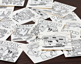 I will create a custom cartoon version of your pet with a camper on them!