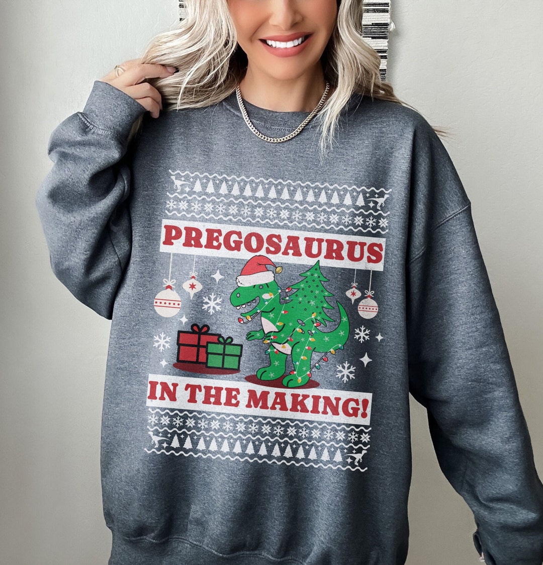 Pregnancy Announcement Christmas Shirt, Christmas Ugly Sweater Baby
