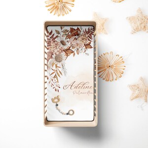 Hoja de cuna personalizada con nombre de bebé Daisy, manta de guardería para recién nacidos con nombre personalizado para bebé de otoño, regalo personalizado para Baby Shower FCV6