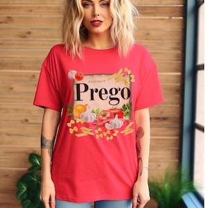 Koszulka Prego Sauce, zabawna bluza ciążowa dla mamy na Halloween, zabawna koszulka z ogłoszeniem ciąży 2023, kostium dla kobiet w ciąży, przyszła mama