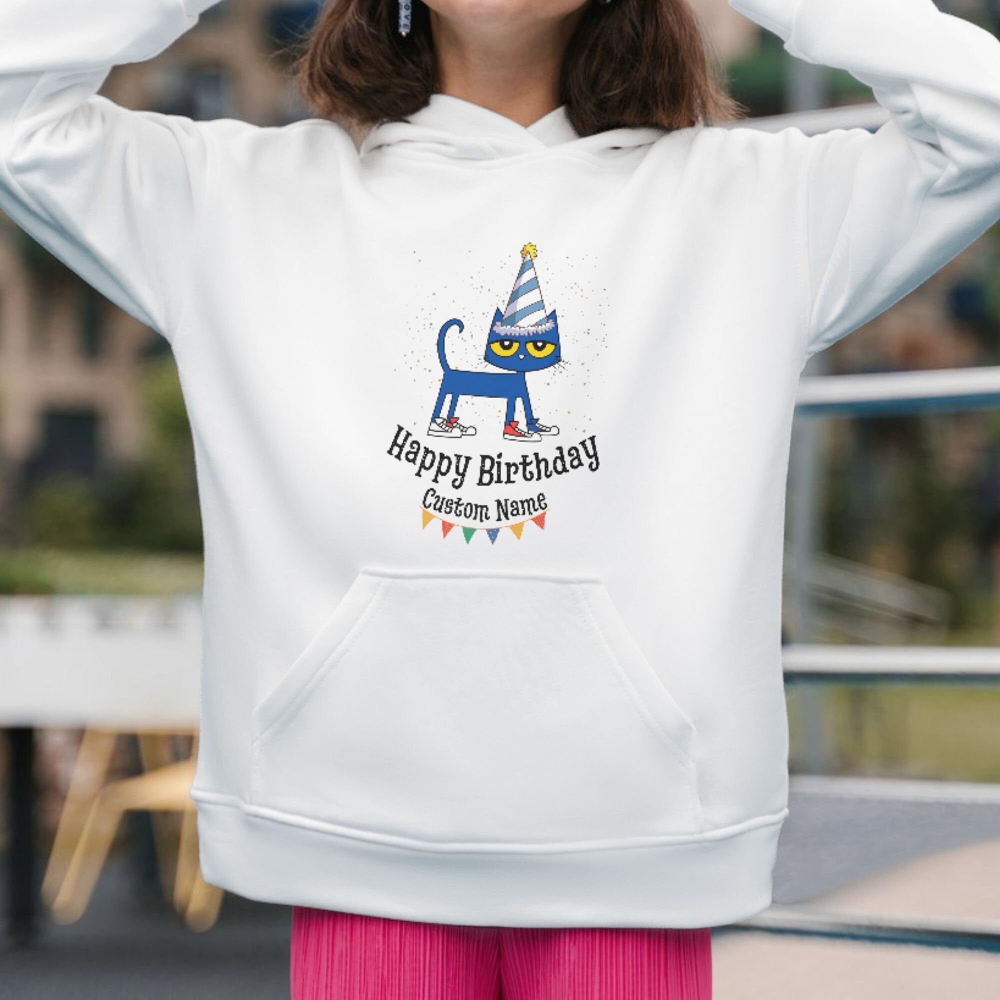 Pete the Cat Happy Birthday Custom Name PNG, Digital Design, Digital Download, Cricut Design - Etsy