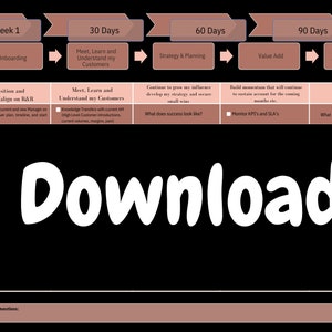 30 60 90 Day Plan for Account Managers and Performance Managers