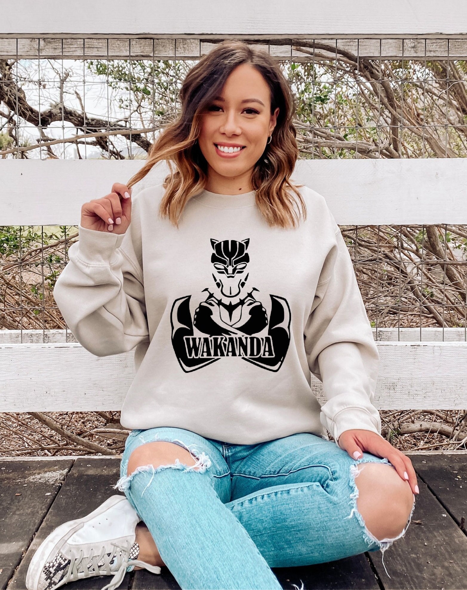 Discover Wakanda Sweatshirt, Wakanda Forever Sweatshirt, Superhero