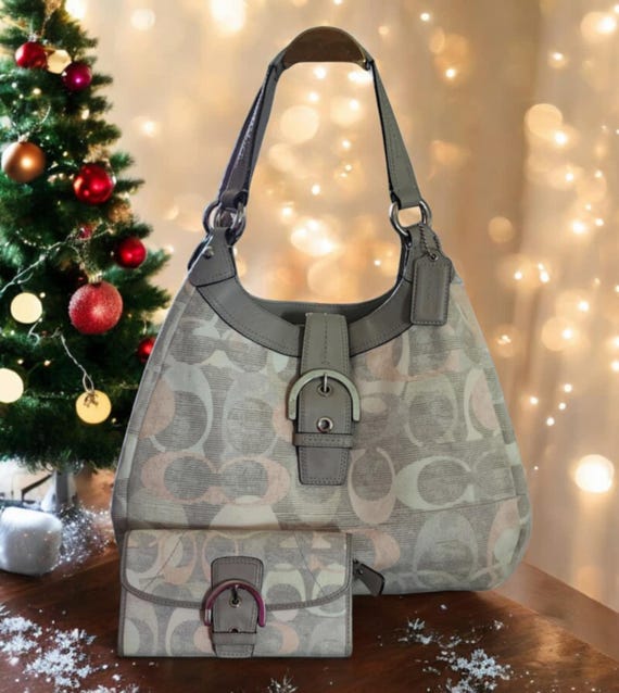 Coach Soho Optic Lynn Shoulder Bag Hobo F19193 and Wallet - Etsy